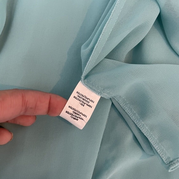 RAMY BROOK AUDREY SMOCKED TORQUOISE MIDI DRESS SMALL - Picture 7 of 9